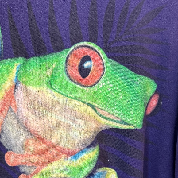 Vintage Y2K Girl Scouts Purple Frog Leap to the Future Graphic Sweatshirt - Picture 3 of 7